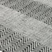 Ives Modern Geometric Chevron Zigzag Hand-Woven Jute&Cotton Durable Textured Soft-Touch Flatweave Grey Runner