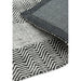 Ives Modern Geometric Chevron Zigzag Hand-Woven Jute&Cotton Durable Textured Soft-Touch Flatweave Grey Runner