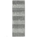 Ives Modern Geometric Chevron Zigzag Hand-Woven Jute&Cotton Durable Textured Soft-Touch Flatweave Grey Runner