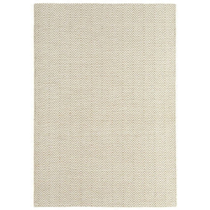 Ives Modern Geometric Chevron Zigzag Hand-Woven Jute&Cotton Durable Textured Soft-Touch Flatweave Natural Rug