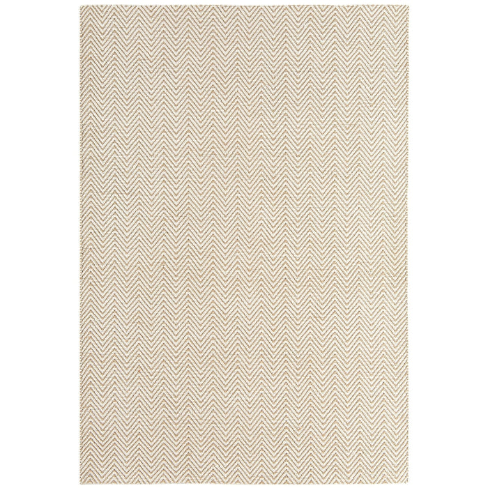 Ives Modern Geometric Chevron Zigzag Hand-Woven Jute&Cotton Durable Textured Soft-Touch Flatweave Natural Rug