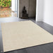 Ives Modern Geometric Chevron Zigzag Hand-Woven Jute&Cotton Durable Textured Soft-Touch Flatweave Natural Rug