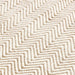 Ives Modern Geometric Chevron Zigzag Hand-Woven Jute&Cotton Durable Textured Soft-Touch Flatweave Natural Runner