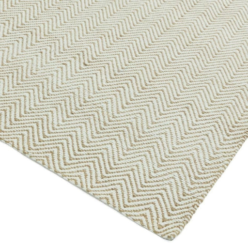 Ives Modern Geometric Chevron Zigzag Hand-Woven Jute&Cotton Durable Textured Soft-Touch Flatweave Natural Runner