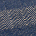 Ives Runner geometrico moderno a zigzag in iuta e cotone intrecciato a mano, resistente, strutturato, morbido al tatto, a trama piatta, blu navy