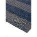 Ives Runner geometrico moderno a zigzag in iuta e cotone intrecciato a mano, resistente, strutturato, morbido al tatto, a trama piatta, blu navy