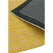 Ives Modern Geometric Chevron Zigzag Hand-Woven Jute&Cotton Durable Textured Soft-Touch Flatweave Yellow Runner