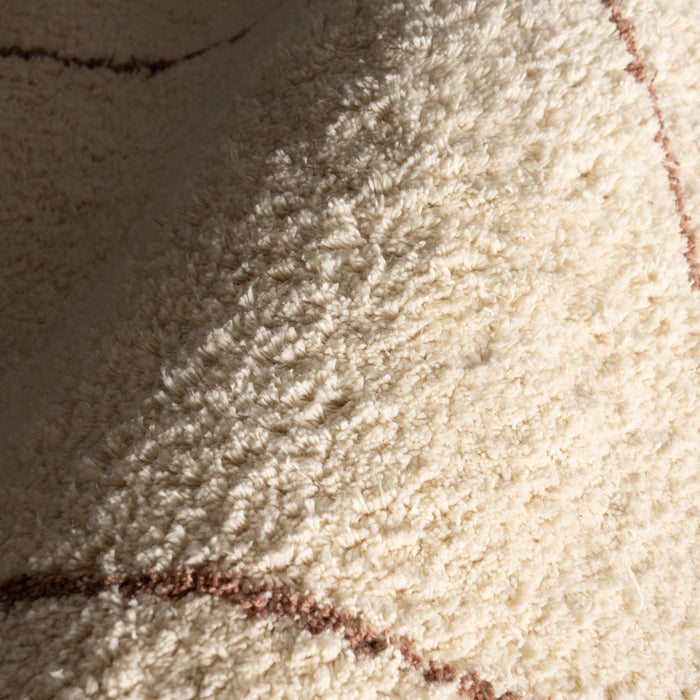 Ivory Abstract Area Rug 150 x 240 cm