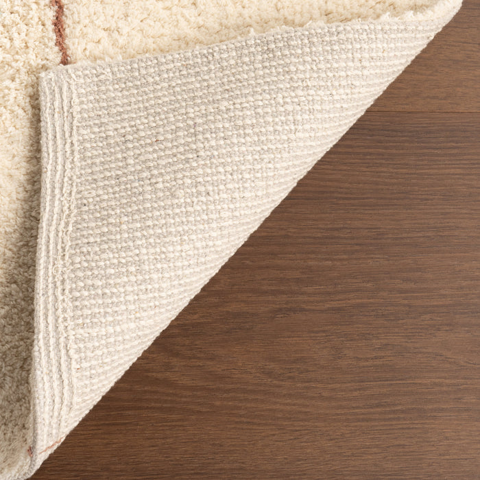 Ivory Abstract Area Rug 150 x 240 cm