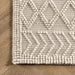 Ivory Argyle Trellis Area Rug 160x230 cm