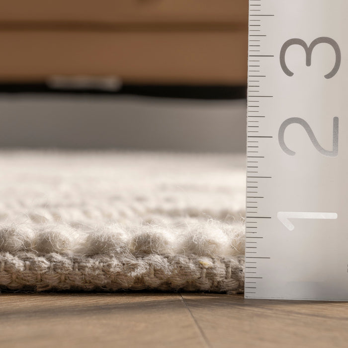 Ivory Argyle Trellis Area Rug 160x230 cm