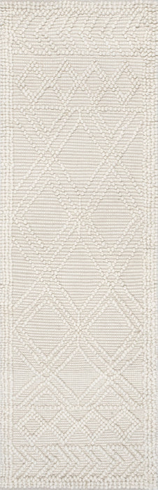 Ivory Argyle Trellis Area Rug 160x230 cm