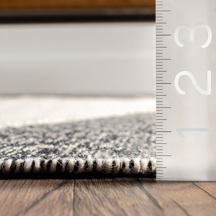 Ivory Cotton Geometric Diamond Rug 170x240 cm