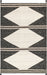 Ivory Cotton Geometric Diamond Rug 170x240 cm