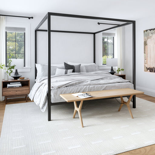 Ivory Cozy Stripe Area Rug for Warm Home Decor