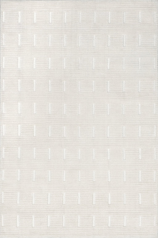 Ivory Cozy Stripe Area Rug for Warm Home Decor