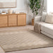 Ivory Crosshatch Area Rug 160x230 cm