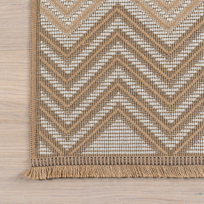 Ivory Crosshatch Area Rug 160x230 cm