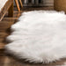 Ivory Faux Sheepskin Area Rug 60x90 cm