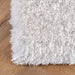 Ivory Fluffy Shag Area Rug 120x180 cm