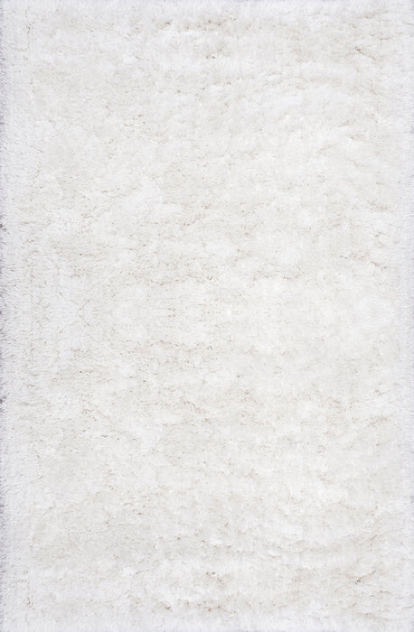 Ivory Fluffy Shag Area Rug 120x180 cm