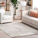 Ivory Geometric Arrow Area Rug 160x230 cm