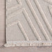 Ivory Geometric Arrow Area Rug 160x230 cm