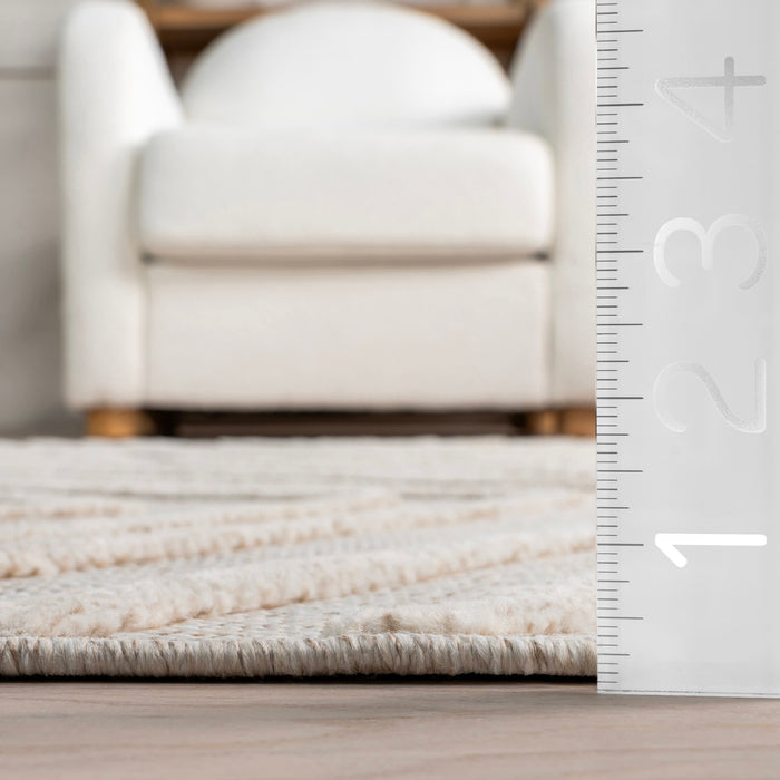 Ivory Geometric Arrow Area Rug 160x230 cm