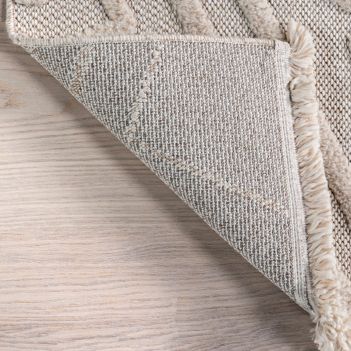 Ivory Geometric Arrow Area Rug 160x230 cm