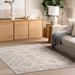 Ivory Geometric Washable Area Rug 160 Cm
