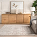 Ivory Geometric Washable Area Rug 160 Cm