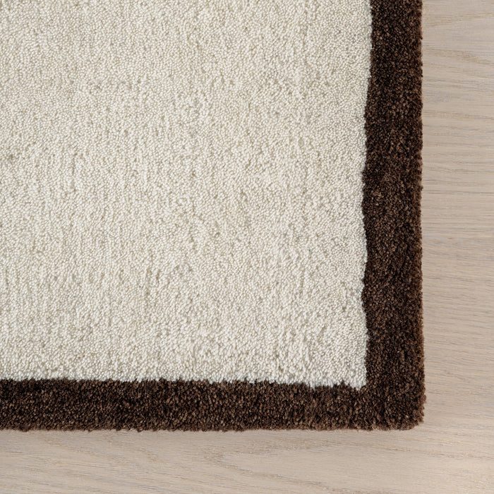 Ivory Hand-Tufted Wool Rug by Pierre