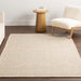 Ivory Handmade Checkered Area Rug 160x230 cm