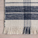 Ivory Handwoven Plaid Fringed Area Rug 120x180 cm
