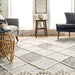 Ivory Harlequin Pattern Area Rug 120x180 cm