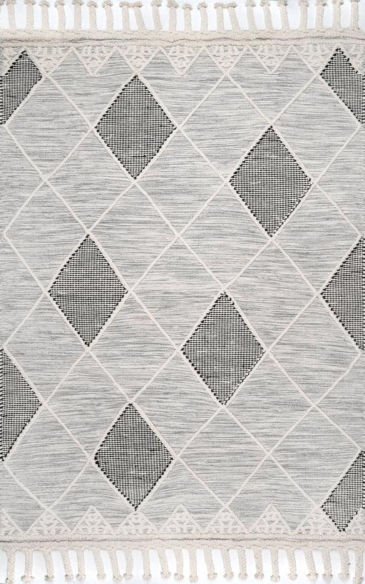 Ivory Harlequin Pattern Area Rug 120x180 cm