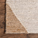 Ivory Jute Pinwheel Area Rug 120x180 cm