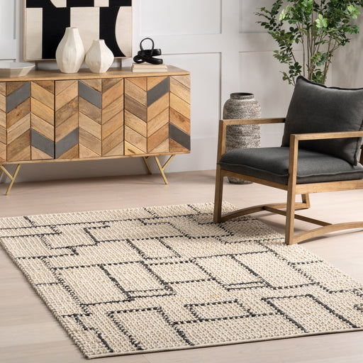 Ivory Modern Area Rug 160x230 cm