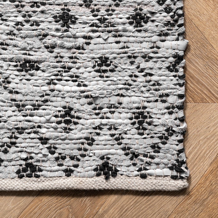 Ivory Modern Trellis Area Rug for Living Room 120x180 cm