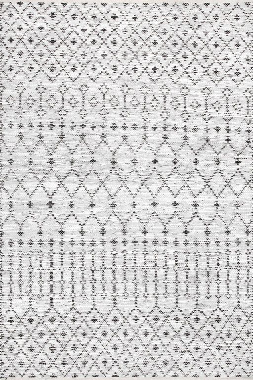 Ivory Modern Trellis Area Rug for Living Room 120x180 cm