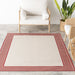 Ivory Monochrome Indoor Outdoor Area Rug 120x180 cm