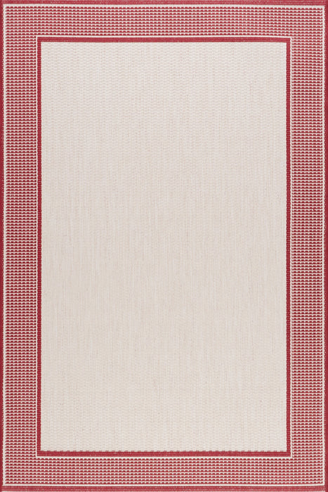 Ivory Monochrome Indoor Outdoor Area Rug 120x180 cm