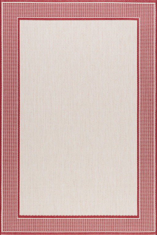 Ivory Monochrome Indoor Outdoor Area Rug 120x180 cm