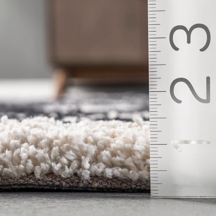 Ivory Shag Area Rug 80x150 cm