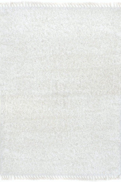 Ivory Shag Area Rug for Stylish Home Décor