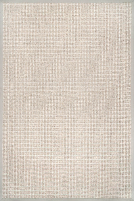 Norsunluinen sisal-villamatto 150x240 cm vilkasliikenteisille alueille