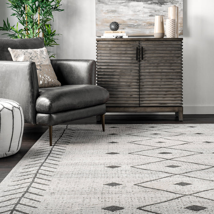 Ivory Spotted Helix Area Rug 120x180 cm