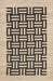 Ivory Striped Area Rug 120cm x 180cm