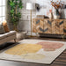 Ivory Striped Area Rug 160 cm x 230 cm