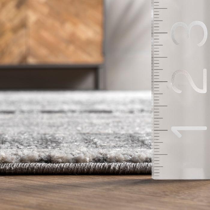 Ivory Trellis Area Rug 160x230 cm Soft Durable Design